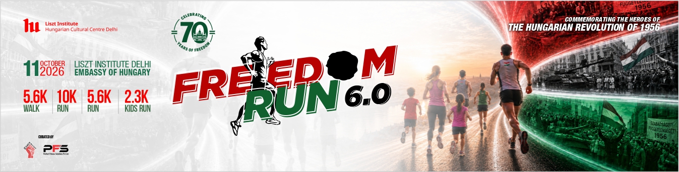 Freedom Run 6.0 - Running event at Hungary Embassy Delhi with participants